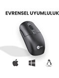 Lenovo Lecoo M2001 Kablosuz 1600DPI 4 Tuşlu Evrensel Uyumlu Optik Mouse Siyah OUTLET