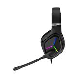 Lecoo Lecoo Ht406 Mikrofonlu Stereo RGB Gürültü Önleyicili Oyuncu Kulak Üstü Kablolu Kulaklık