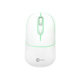Lecoo WS210 Dual Mod RGB Bluetooth ve Kablosuz Şarj Edilebilir Optik Mouse Beyaz