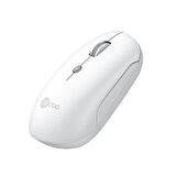 Lenovo Lecoo WS211 Dual Mod Bluetooth ve Kablosuz Şarj Edilebilir Optik Mouse Beyaz