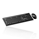 Lenovo Lecoo KW210 Kablosuz Türkçe Q Klavye & Mouse Set Siyah
