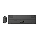 Lenovo Lecoo KW210 Kablosuz Türkçe Q Klavye & Mouse Set Siyah