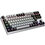 Lecoo Gk304 Rgb Mekanik Gaming Oyuncu Klavyesi Red Switch Q Tr Gri & Siyah
