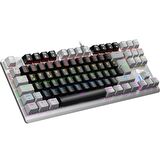 Lecoo Gk304 Rgb Mekanik Gaming Oyuncu Klavyesi Red Switch Q Tr Siyah & Gri