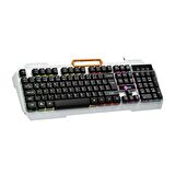 Lecoo Kb123 Usb Kablolu Rainbow Gaming Oyuncu Klavyesi Siyah Tr Q