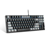 MageGee MK-STAR 87 Tuş Red Switch Gri-Siyah Kablolu Türkçe Q Mekanik Gaming Klavye