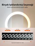 TaoTronics TT-CL027 12” Ring Light Halka Işık 3 Renk 10 Kısıklık Ayarı 155 cm 2 Telefon Tutucu Uzayabilen Tripod