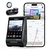 Viofo A229 Pro 2 Kameralı Ön+Arka 4K+2K HDR Sony Starvis 2 Sensörlü Wi-Fi GPS'li Araç Kamerası