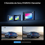 Viofo A329T 3 Kameralı Ön+İç+Arka 4K+2K+2K Wi-Fi 6 HDR Sony STARVIS 2 Sensör GPS'li SSD Destekli Araç Kamerası