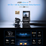 Viofo A229 Ultra 2 Kameralı Ön ve Arka Dış Su Geçirmez 4K+4K Sony Starvis 2 Sensörlü Dual HDR Wi-Fi 6 GPS'li Araç Kamerası