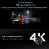Viofo A229 Ultra 2 Kameralı Ön ve Arka Dış Su Geçirmez 4K+4K Sony Starvis 2 Sensörlü Dual HDR Wi-Fi 6 GPS'li Araç Kamerası