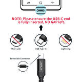 Jsaux Premium Serisi 2 Metre Uzun 60 wATT CC0011 Siyah Usb-A To Type-C  3 Amper 60 Watt Hızlı Şarj ve Data Aktarım Kablosu iPhone 15 , 16 serisi ve type-c girişli cihazlar ile tam uyumlu