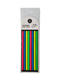 İnce Uzun Şerit Şeffaf Neon Renkli Çubuk Postit Post-it Post It Kitap Ayracı Ayraç Sticker (1 Adet)
