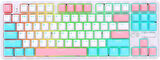 Ajazz K870T Pro Kablosuz Hot Swap Mekanik Oyun Klavyesi-RGB - 10 Adet Switch, Tuş ve Switch Sökme Aparatı Hediyeli (Beyaz - Red Switch)