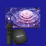 4K Android 11 Smart Tv Box + Stick Wifi Akıllı Tv Kutusu Ve Kumandası Medya Oynatıcı Mx10 Box