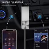 Kablosuz Bluetooth 5.1 Adaptör Araba ve Araç USB ve 3.5mm AUX Alıcı Adaptörü Çevirici Dönüştürücü
