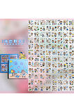 Seaside Holiday Temalı 100 Yaprak 4 Bölmeli Sticker Seti • Bullet Journal (GGK-DR105)