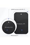 KUULAA Magnetic-Mıknatıslı Telefon Tutucular için Metal Plaka Seti SİYAH
