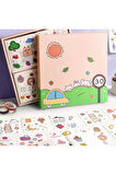 Birds and Butterfly Temalı 80 Yaprak 4 Bölmeli Sticker Seti • Bullet Journal (GGK-DL066)