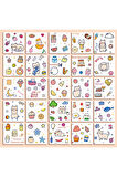 Birds and Butterfly Temalı 80 Yaprak 4 Bölmeli Sticker Seti • Bullet Journal (GGK-DL066)