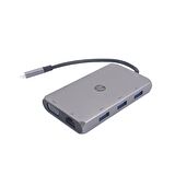 HP 4 in 1 Docking Station Type- C to 3*USB 3.0 – 1*RJ45(1000M)