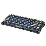 GravaStar Mercury K1 Lite RGB Kablosuz Mekanik Gaming Klavye, İngilizce Q, Transparan Siyah