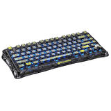 GravaStar Mercury K1 Lite RGB Kablosuz Mekanik Gaming Klavye, İngilizce Q, Transparan Siyah