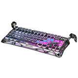 GravaStar Mercury K1 Pro RGB Kablosuz Mekanik Gaming Klavye, Alüminyum Çerçeveli, İngilizce Q, Special Edition, Cyberpunk