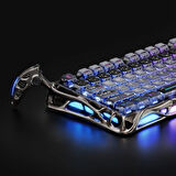 GravaStar Mercury K1 Pro RGB Kablosuz Mekanik Gaming Klavye, Alüminyum Çerçeveli, İngilizce Q, Special Edition, Cyberpunk