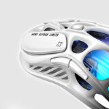 Gravastar Mercury M1 Pro RGB 26K DPI Optik Gaming Mouse, Kablosuz, Magnezyum Alaşımlı, Programlanabilir 5 Tuşlu, Siyah-Beyaz