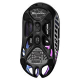 GravaStar Mercury X RGB 32K DPI Optik Gaming Mouse, Kablosuz, Magnezyum Alaşımlı, Programlanabilir 5 Tuşlu, Uzay Gri