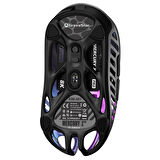 GravaStar Mercury XPro RGB 32K DPI Optik Gaming Mouse+8K Dongle, Kablosuz, Magnezyum Alaşımlı, Programlanabilir 5 Tuşlu, Uzay Gri