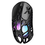 GravaStar Mercury X RGB 32K DPI Optik Gaming Mouse, Kablosuz, Magnezyum Alaşımlı, Programlanabilir 5 Tuşlu, Siyah