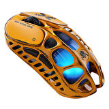 GravaStar Mercury XPro RGB 32K DPI Optik Gaming Mouse+8K Dongle, Kablosuz, Magnezyum Alaşımlı, Programlanabilir 5 Tuşlu, Special Edition, Sarı