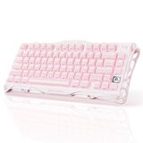 GravaStar Mercury K1 RGB Kablosuz Mekanik Gaming Klavye, Alüminyum Çerçeveli, İngilizce Q, Special Edition, Pembe
