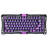 GravaStar Mercury V75 Lite HE Hall Effect Manyetik Switch Gaming Klavye, Hot-Swappable, Rapid Trigger, 8000Hz, 0.25ms Ultra Düşük Gecikme, Kablolu, RGB Işıklı, İngilizce Q, Transparent Black