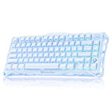 GravaStar Mercury K1 RGB Kablosuz Mekanik Gaming Klavye, Alüminyum Çerçeveli, İngilizce Q, Special Edition, Ice Blue