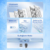 GravaStar Mercury K1 RGB Kablosuz Mekanik Gaming Klavye, Alüminyum Çerçeveli, İngilizce Q, Special Edition, Ice Blue