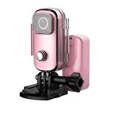 SJCAM C100+ 4K UHD 2160p WiFi 15MP EIS 115° H.265 30 Metre Su Geçirmezlik Mini Aksiyon Kamerası Pembe