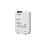 SJCAM C300 & C300 Pocket Uyumlu 1000mAh Şarj Edilebilir Lityum Batarya Beyaz