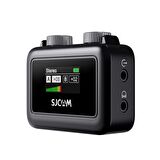 SJCAM M1 WiFi Tek Vericili Gürültü Engelleme 50 Metre Menzil 8 Saat Pil Ömrü LCD Ekran Minimal Tasarım Kablosuz Mikrofon Siyah