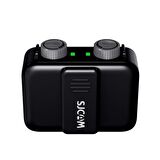SJCAM M1 WiFi Tek Vericili Gürültü Engelleme 50 Metre Menzil 8 Saat Pil Ömrü LCD Ekran Minimal Tasarım Kablosuz Mikrofon Siyah