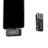 SJCAM M3 WiFi Çift Vericili Gürültü Engelleme 135 Metre Menzil 120dB Pik 950mAh Kutu Batarya 28 Saat Pil Ömrü Minimal Tasarım Kablosuz Mikrofon Siyah