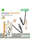 TE DOS Type-c To Usb Şarj & Data Kablosu 5a 1m Hasır