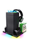 İpega XBox Series X Smart 8in1 RGB Işıklı Soğutucu Fanlı Şarj standı