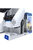 İpega  PS5 Slim Dijital/PS5 Uyumlu Multifonksiyonel CD Raflı Şarj Istasyonlu Fanlı Soğutucu Stand
