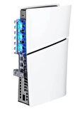PG-P5S005 PS5 Slim Disk-PS5 Slim Dijital Uyumlu 3 Kademeli LED Işıklı Arka Soğutucu Fan