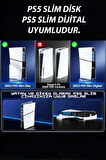PG-P5S005 PS5 Slim Disk-PS5 Slim Dijital Uyumlu 3 Kademeli LED Işıklı Arka Soğutucu Fan