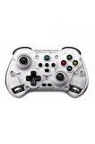 Z01X PC/IOS/Android/Switch/Switch Oled Uyumlu Bluetooth Bağlantılı Şeffaf Joystick Gamepad