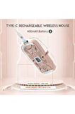 M133 Şeffaf Kablosuz Bluetooth Mouse Üç Modlu Sessiz Şarj Edilebilir